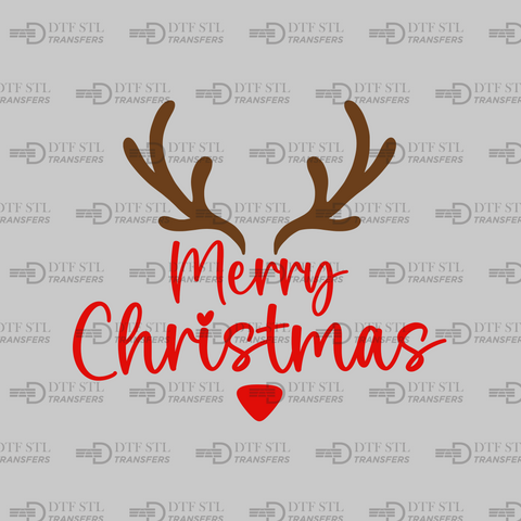 Cute-Antlers- (Ready to Press) - Christmas DTF & UVDTF Design