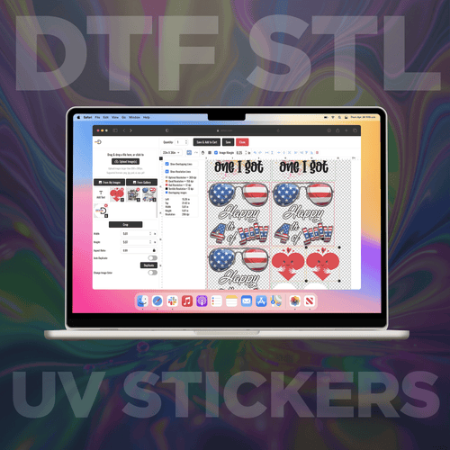 Build a UV DTF Stickers Gang Sheet