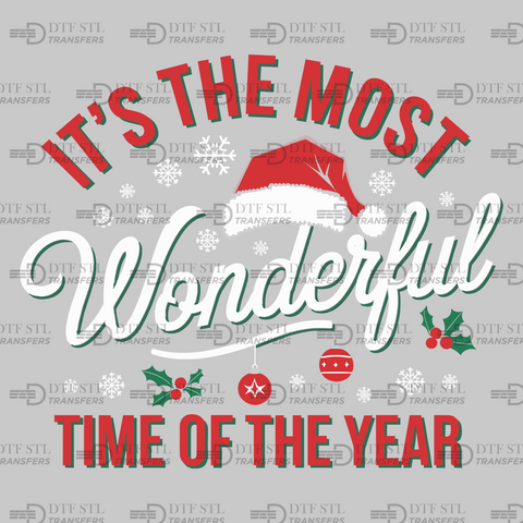 It's Christmas Time - Ornaments - (Ready to Press) - Christmas DTF & UVDTF Design