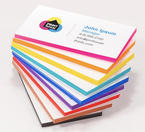 Painted Edge Business Cards