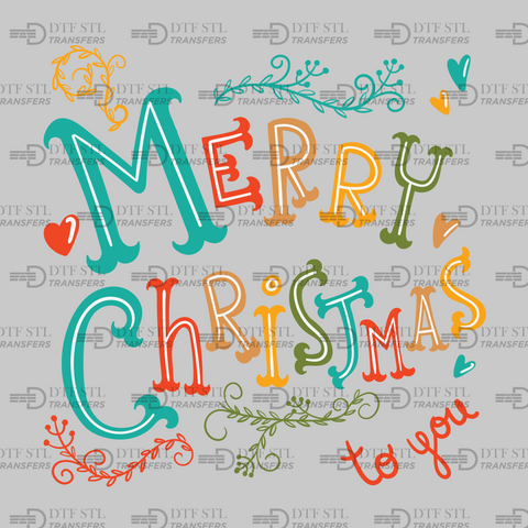 marry christmas to you - (Ready to Press) - Christmas DTF & UVDTF Design